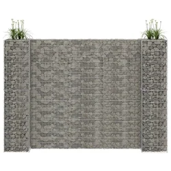 Gabionska sadilica u H-obliku od čelične žice 260 x 40 x 180 cm
