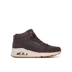 SKECHERS Visoke superge Uno temno rjava