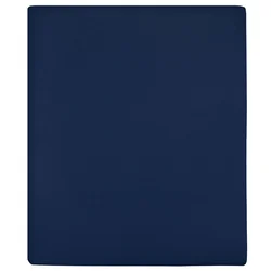 Plahte s gumicom od žerseja 2 kom modre 140x200 cm pamučne