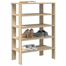 Stalak za cipele boja hrasta 61x32x87,5 cm konstruirano drvo