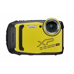 Fujifilm Digitalni fotoaparat Fujifilm FinePix XP140 16.4 MPix Zoom (optički): 5 x Žuta, Crna Vodootporno, Podvodna kamera, 4K-Video, Otp