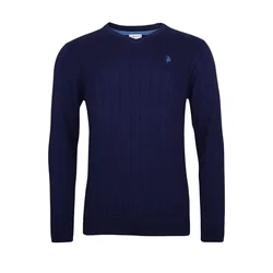 U.S. POLO ASSN. Pulover temno modra