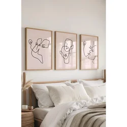 Ç-300574 - 5070 Višenamenski Set Dekorativnih Slika (3 Komada)