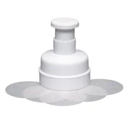Set with press for burgers and 100 waxed discs, 9 cm - by Kitchen Craf