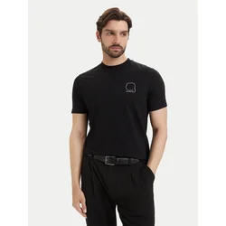 KARL LAGERFELD Majica 755026 563224 Črna Regular Fit