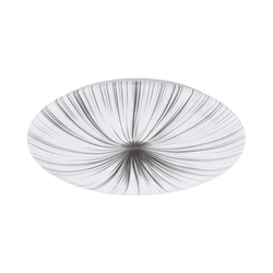 Eglo Nieves plafonjera/1, led, 33w, 3700lm, prečnik 510, bela/srebrna