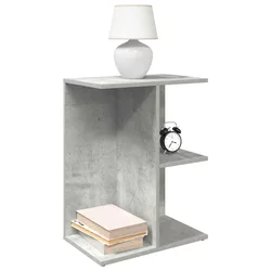 Noćni ormarići 2 kom beton siva 46,5x29x61cm konstruiranog drva