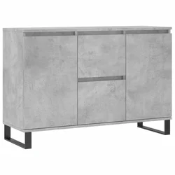 Komoda siva boja betona 101,5x35x70 cm od konstruiranog drva