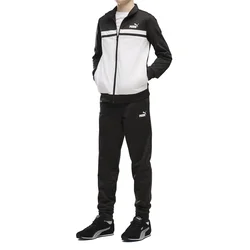 Puma trenerka Poly za dečake, crno-bela