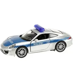Welly: Kovinski model policijskega avtomobila Porsche 911, 11 cm