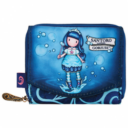 Novčanik na preklop sa kopčom i zipom Walking On Water Gorjuss 1074GJ07