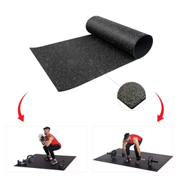 IRON SPORT Podloga od reciklirane gume 75x120 cm crna