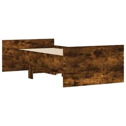 Okvir kreveta s ladicama boja dimljenog hrasta 100 x 200 cm
