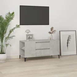 TV ormarić boja betona 102 x 44,5 x 50 cm od konstruiranog drva
