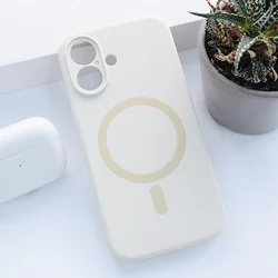 Maska za iPhone 16 Plus krem Mag Case PureTone