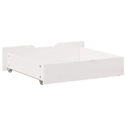 Ladice ispod kreveta 2 kom bijele 65x55x17 cm od borovine