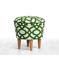 Atelier del Sofa Tabure 42cm Zeleno-Belo