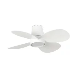 FARO 34315 - LED (prigušiva) stropni ventilator KLOVER S LED/20W/230V, bela, prečnik 80 cm + daljinski upravljač