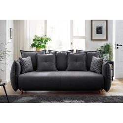 Atelier del Sofa Trosed na razvlačenje Puffy, 235 x 95 x 98 cm, Antracit