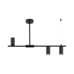 Luster na šipci URANOS 3xGU10/10W/230V, crni