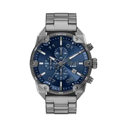 DIESEL Analogna ura SPIKED mornarska / siva