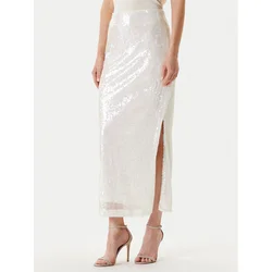 YAS Maxi krilo Sequina 26037771 Écru Regular Fit