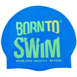 Borntoswim silicone cap junior dark blue
