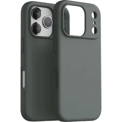 Dviced Silikonska MagSafe maska za iPhone 17 Pro, siva
