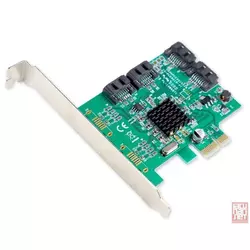 E-Green PCI-Express kontroler 4-port SATA III int. Kartica, Marvel 88SE9215 Chipset