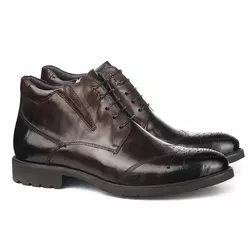 MAXA Kožne poluduboke cipele za muškarce HL-H1067F-2-M111-4R braon
