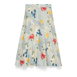 VERO MODA Krilo VMVALENTINA modra/rumena/siva/temno rdeča