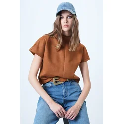 Trend Alacati Stili Ženska bluza Alc-X14615, Smeđa