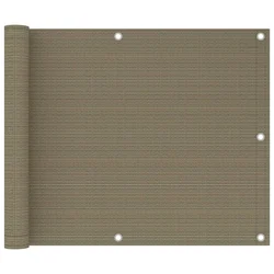 Balkonski zastor smeđe-sivi 75 x 500 cm HDPE