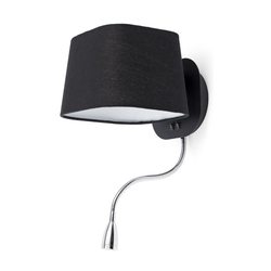 SWEET BLACK ZIDNA SVJETILJKA  WITH LED READER 1 X E27 60W