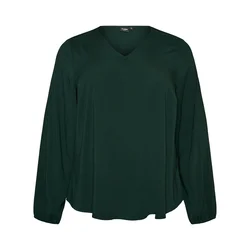 Zizzi Bluza LENNI temno zelena