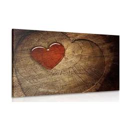 Slika srce na deblu - 90x60