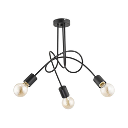 Plafonski luster TANGO 3xE27/15W/230V, crni