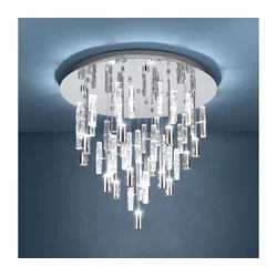 Eglo 390476-LED Plafonsko svetlo ALEMDINA 15xLED/2,6W/230V 2200/3000/4000K hrom