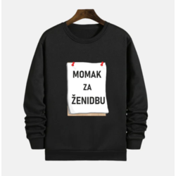 MAFIMI Muški duks Momak za ženidbu, Crni