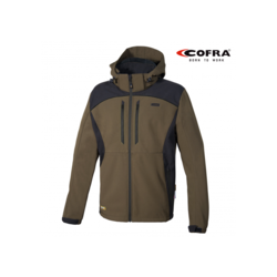 Jakna COFRA Softshell KLARBO - rjavo/črna