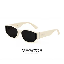 Vegoos Unisex naočare za sunce, Belo-crne
