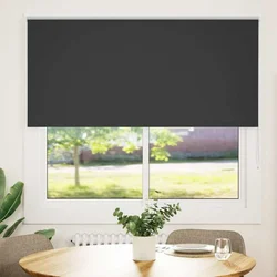Rolo zavjesa Blackout Black 145x175 cm Širina tkanine 141,6 cm
