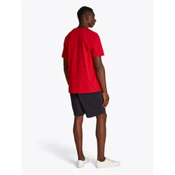 TOMMY HILFIGER Majica marine/krvavo rdeča/bela