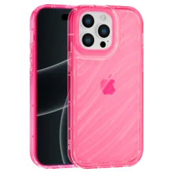 Aurora Wave maska za iPhone 15 Pro Max - crvena