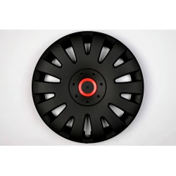 CAR 888 ACCESSORIES Univerzalne Ratkapne 15 Black/Red Abs Set