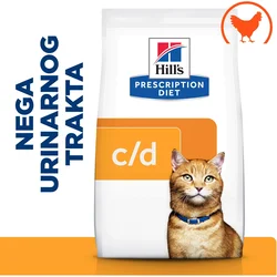 Hills Prescription Diet Hrana za mačke, c/d Multicare, Piletina, 1.5kg