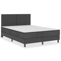 MAISON CHIC boxspring posteljni okvir - dvoposteljna postelja (160x200cm), sivo blago