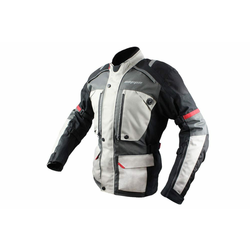 Cappa Racing Moška moto jakna FIORANO siva/bela XL