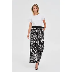 Marisse Viscose Trousers With A Belt, Black