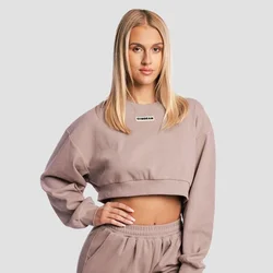 GymBeam Women‘s Aura Cropped Sweatshirt Roux
